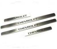 Накладки на пороги Chevrolet-Aveo-Lacetti-Lanos-Niva краска