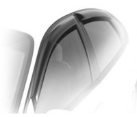 Ветровики SkyLine Nissan Almera 3 (G11) SD, с заходом на заглушку бокового зеркала, 12-