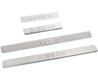 Накладки на пороги Nissan-X-Trail-T31 штамп